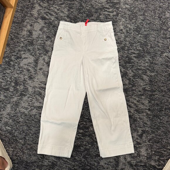 SPANX Stretch Twill Pull-On Cropped Wide-leg Pant (White, M) - Picture 2 of 5